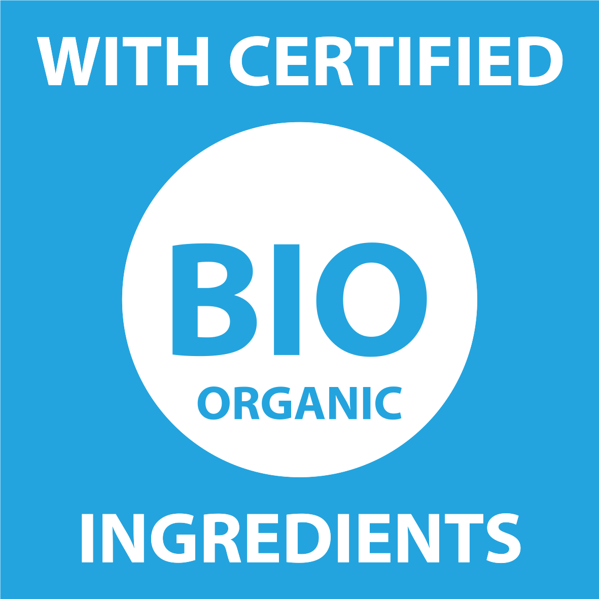 With certified bio/organic ingredients
