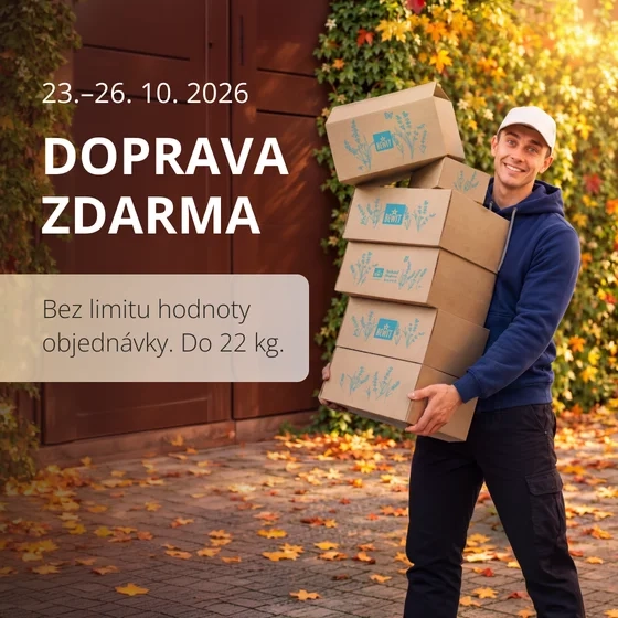 Doprava zdarma + až 50% sleva
