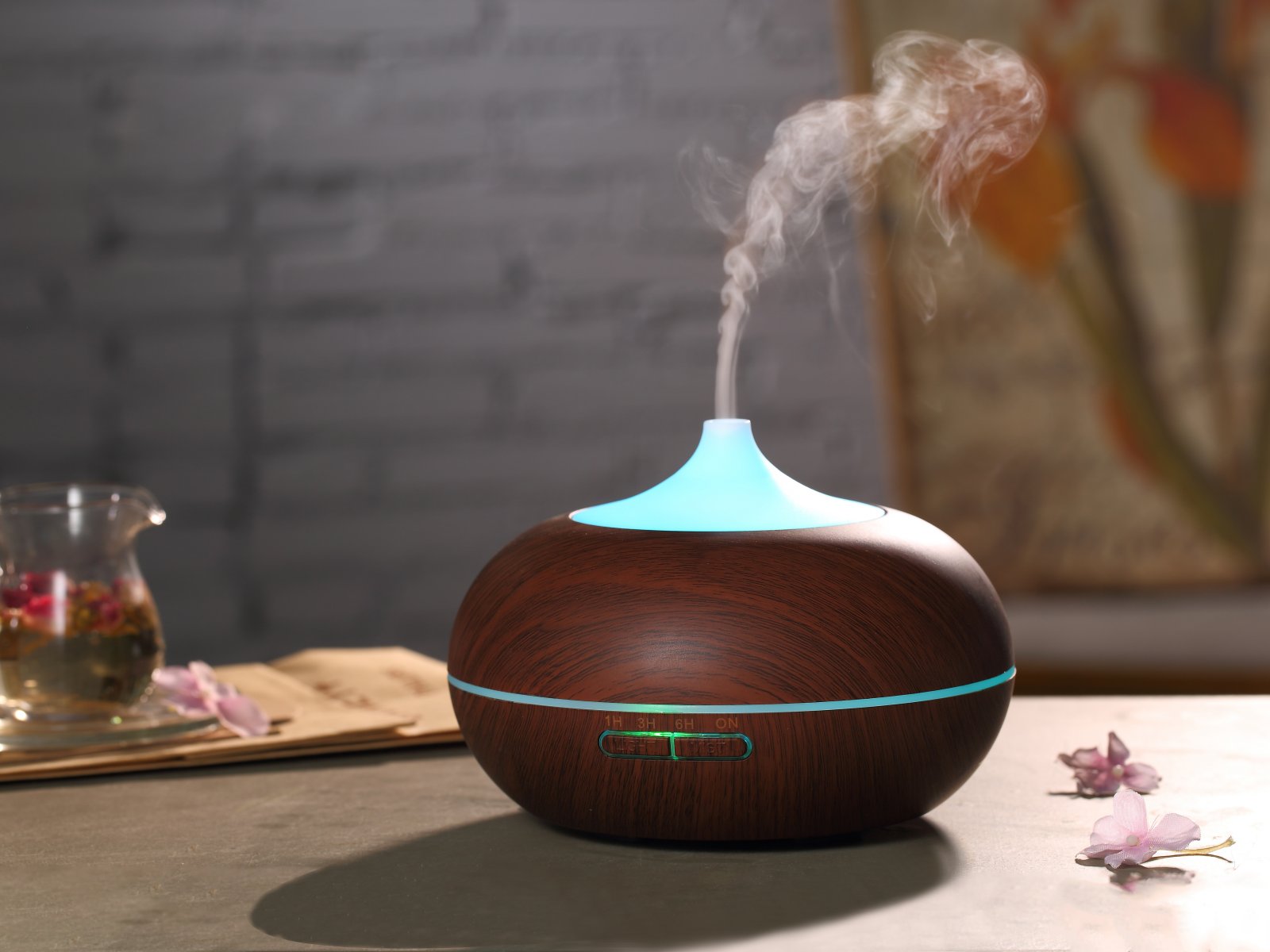 BEWIT Aroma diffuser SMELL 300, dark wood - Ultrasonic diffuser - 6