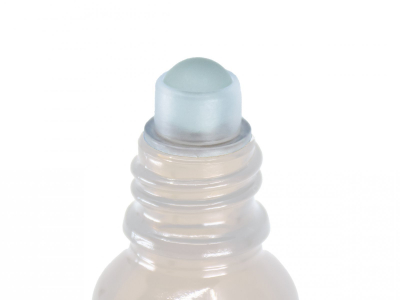 Staklena roll-on kuglica za boce GL 18 s crnim plastičnim čepom, viša -  - 2