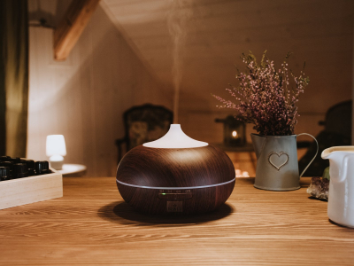 Difuzor de aromă SMELL 300, lemn de culoare închisă - Difuzor ultrasonic - 5