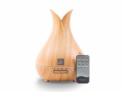 Aroma diffuser CARAFE 400 RC, light wood, with remote control