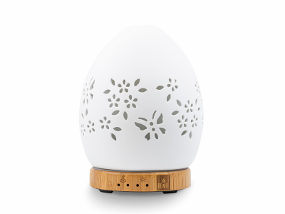 BEWIT Aroma diffuser EGG butterflies, bamboo