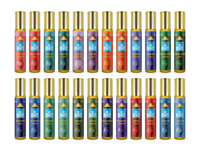 zestaw znaków zodiaku - 24 perfum w olejku roll-on - 2