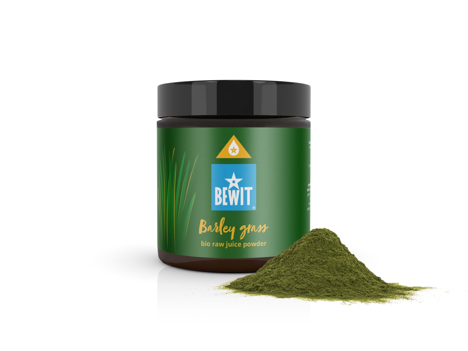 BEWIT Organic young barley RAW, juice powder - Powdered juice with maximum concentration of nutrients, food supplement