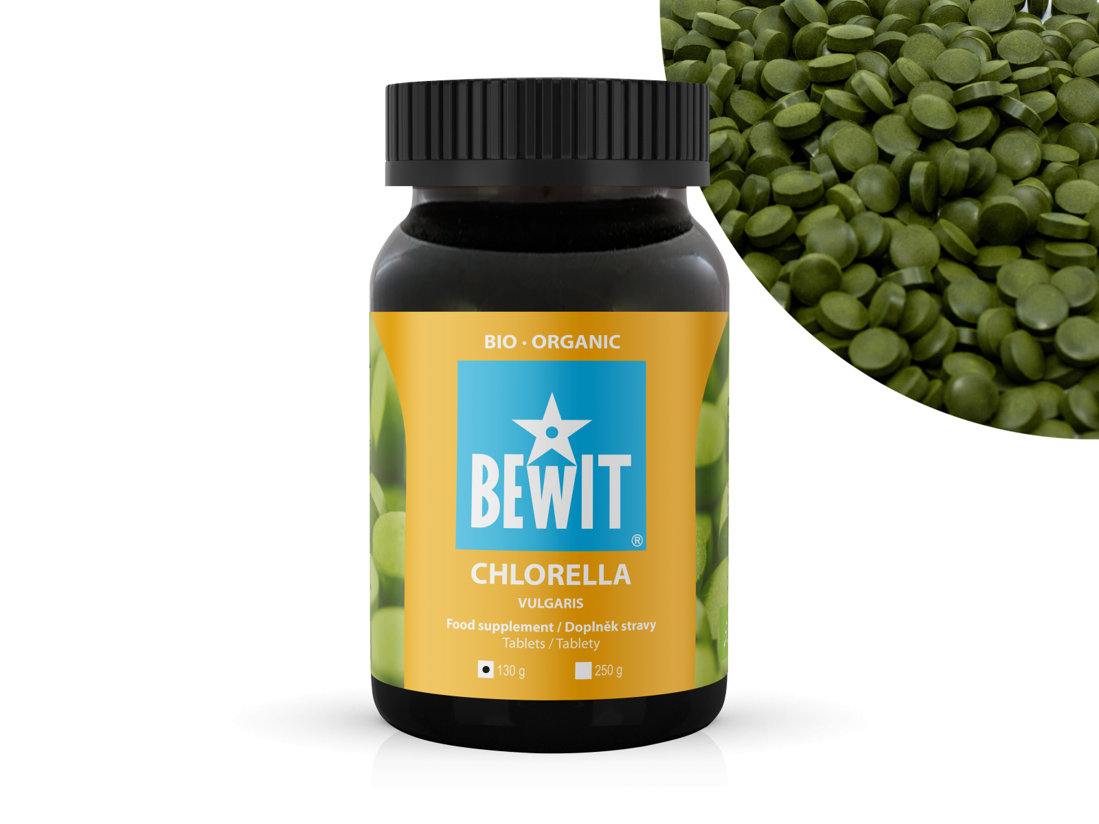 BEWIT Chlorella vulgaris BIO, tabletki - Suplement diety
