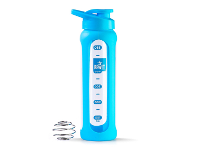 2in1 0,7 l-es shaker utazáshoz - üveg keverő edény - 2