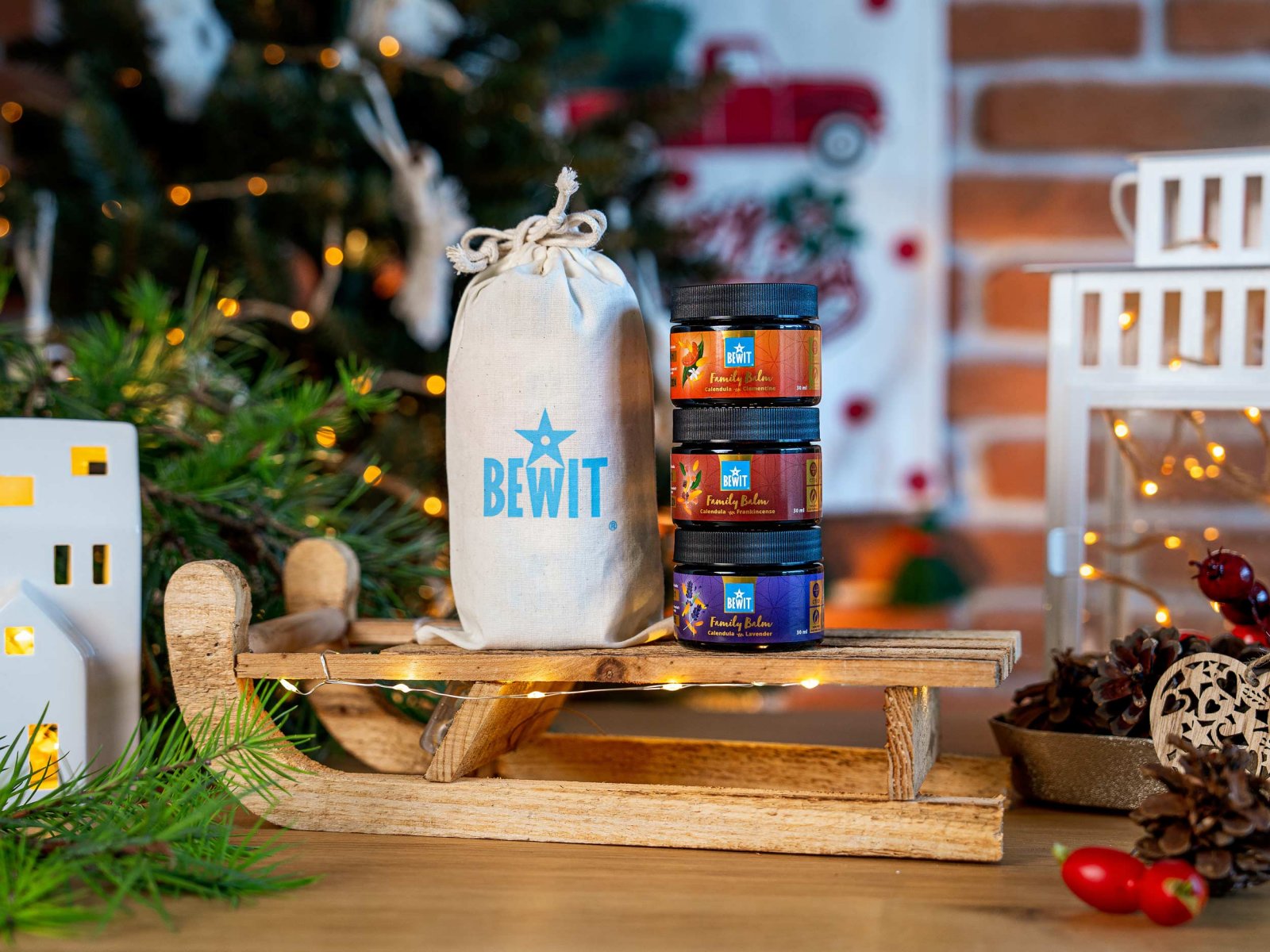 BEWIT Family Care, Small - Promocyjny pakiet balsamów pielęgnacyjnych dla całej rodziny, mały (3 x 30 ml) - 2