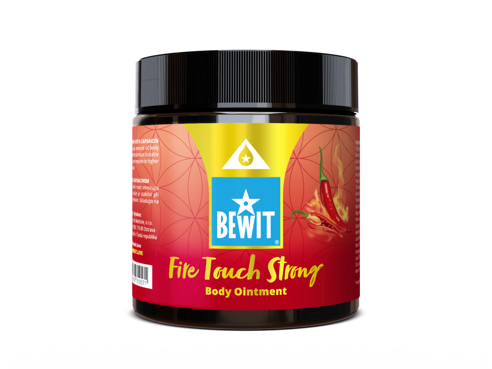 BEWIT Fire Touch Strong Body Ointment - Energizující tělová silná s kapsaicinem
