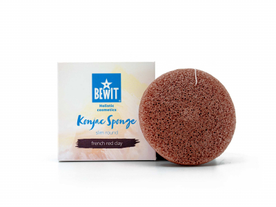 Konjac sponge French red clay