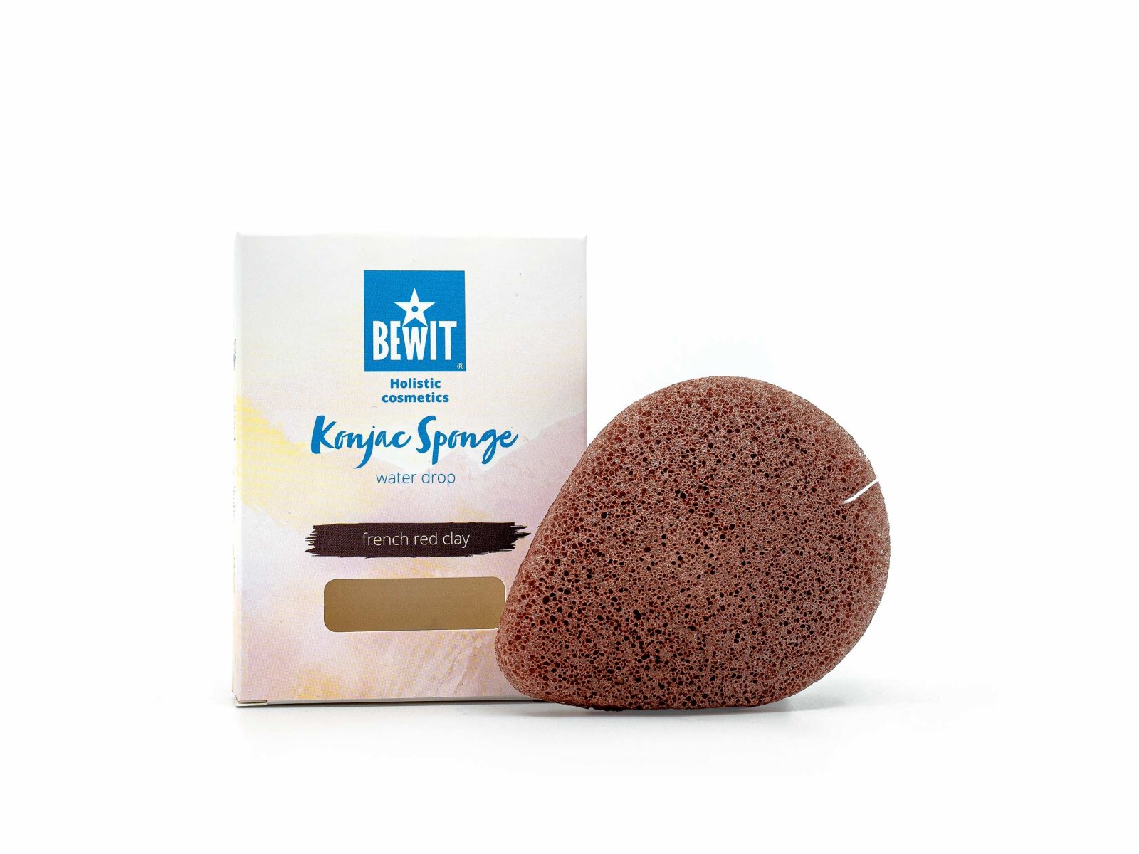BEWIT Konjac sponge French red clay - Cosmetic accessories - 2