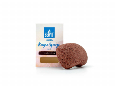 Konjac szivacs - Francia vörös agyag - Kozmetikai kiegészítők - 3