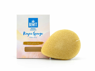 Burete Konjac argilă galbenă franceză - Accesorii cosmetice - 2