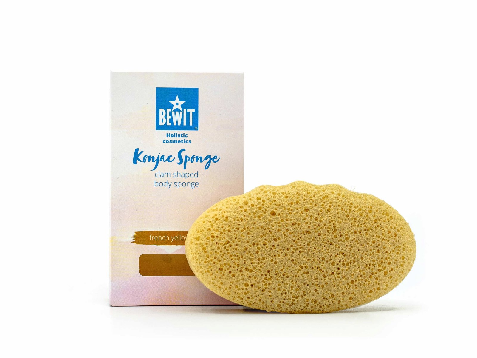 BEWIT Konjac sponge French yellow clay - Cosmetic accessories - 4
