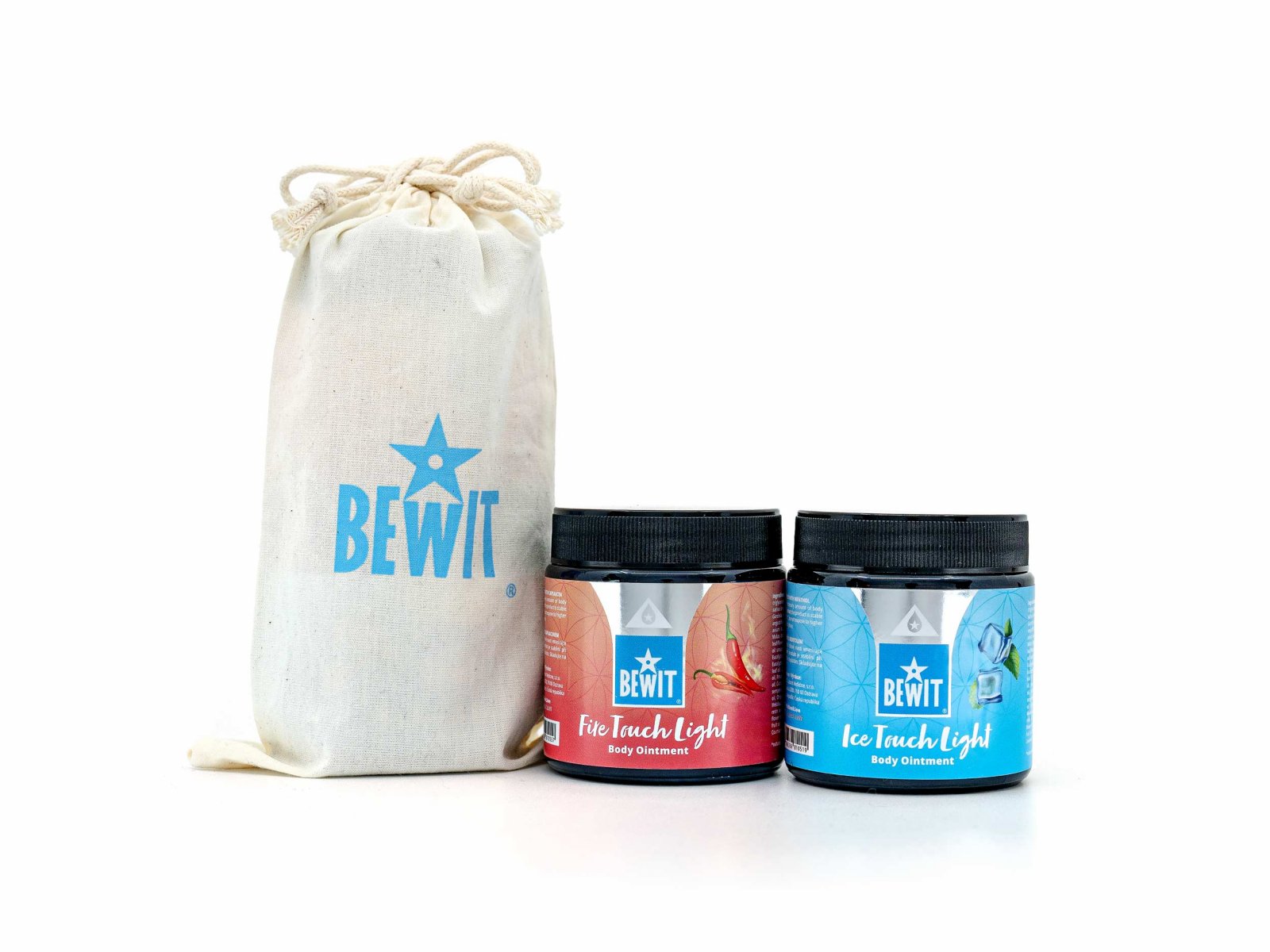 BEWIT Ice And Fire, Light - Pakiet delikatnie chłodzących i energetyzujących maści