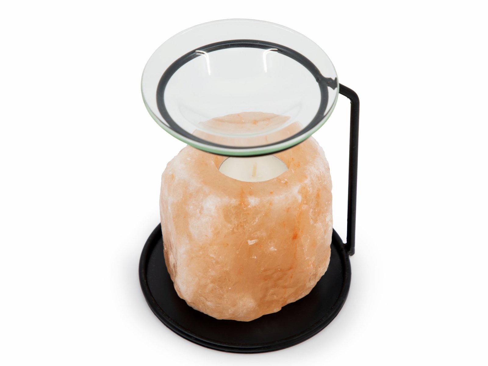 BEWIT Salt candlestick with bowl - A piece of the Himalayas in your home - 2