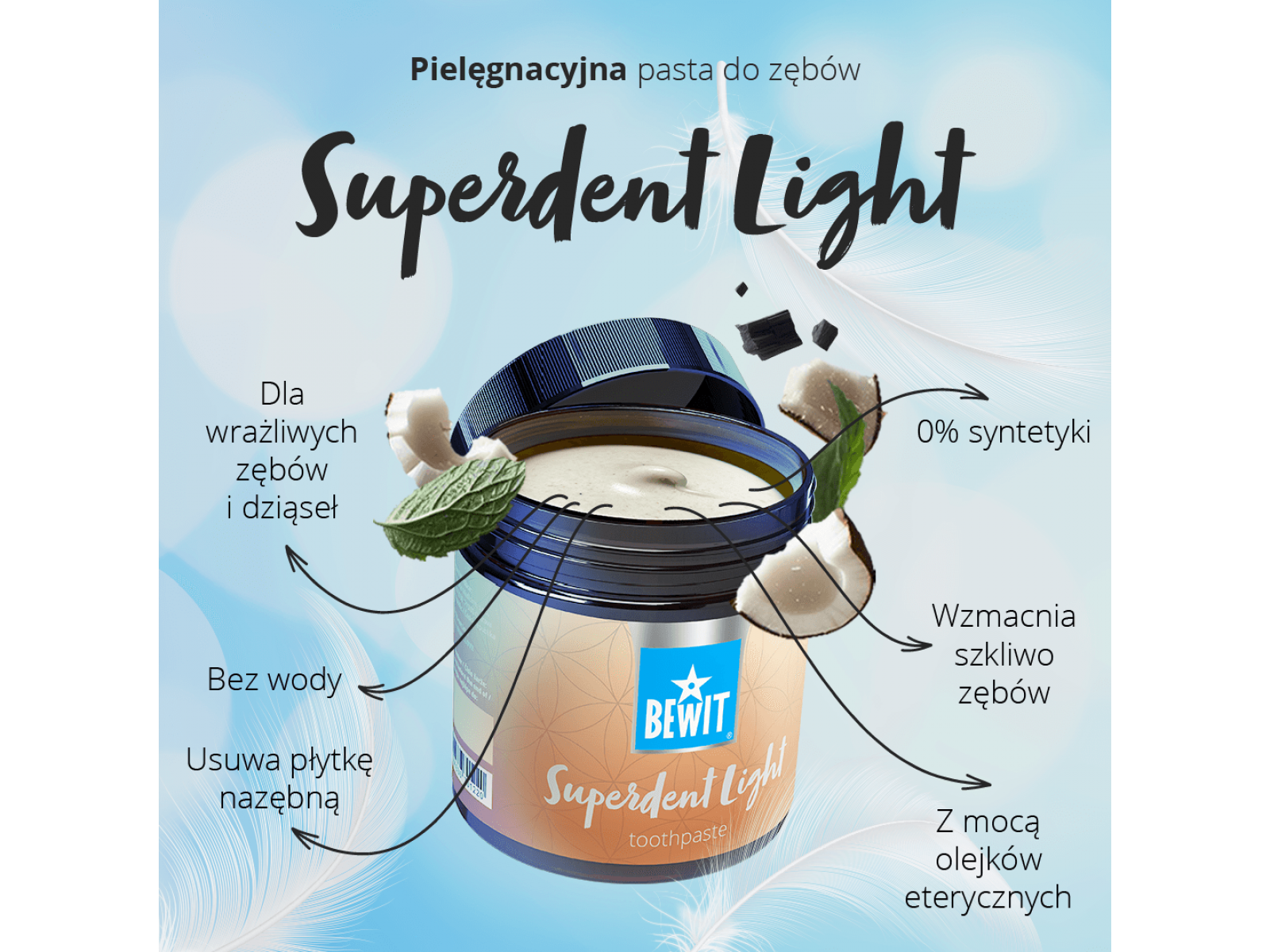 BEWIT Superdent Light - Pielęgnacyjna pasta do zębów - 6