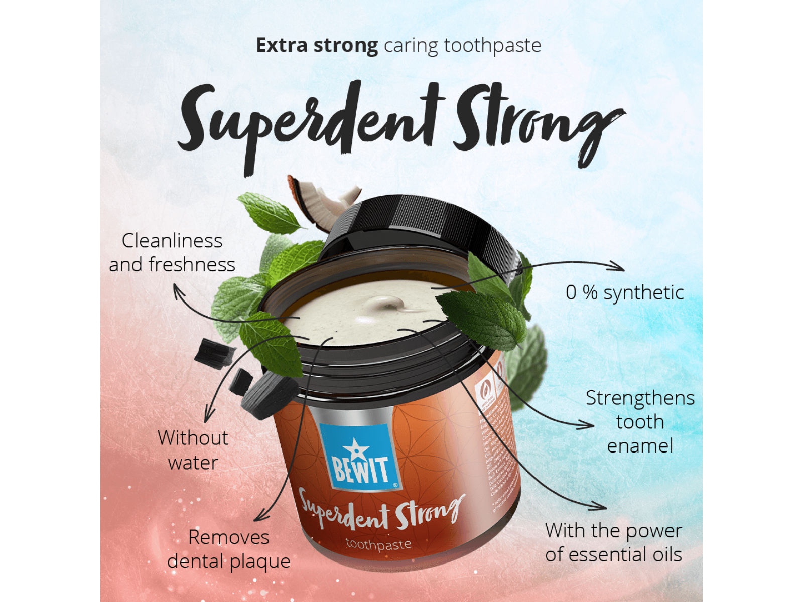 BEWIT Superdent Strong - Extra strong caring toothpaste - 6
