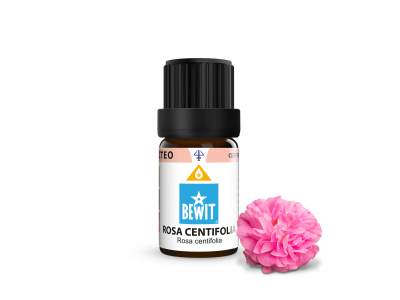 Rose essential oil in jojoba