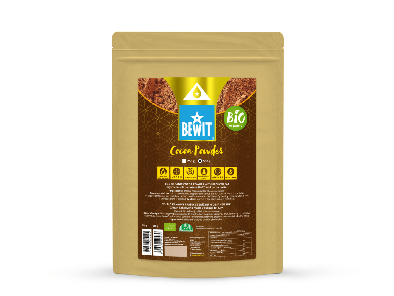 BEWIT Organic cocoa powder -  - 6
