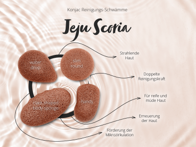 Konjac Schwamm Lava-Lehm - Kosmetisches Zubehör - 5