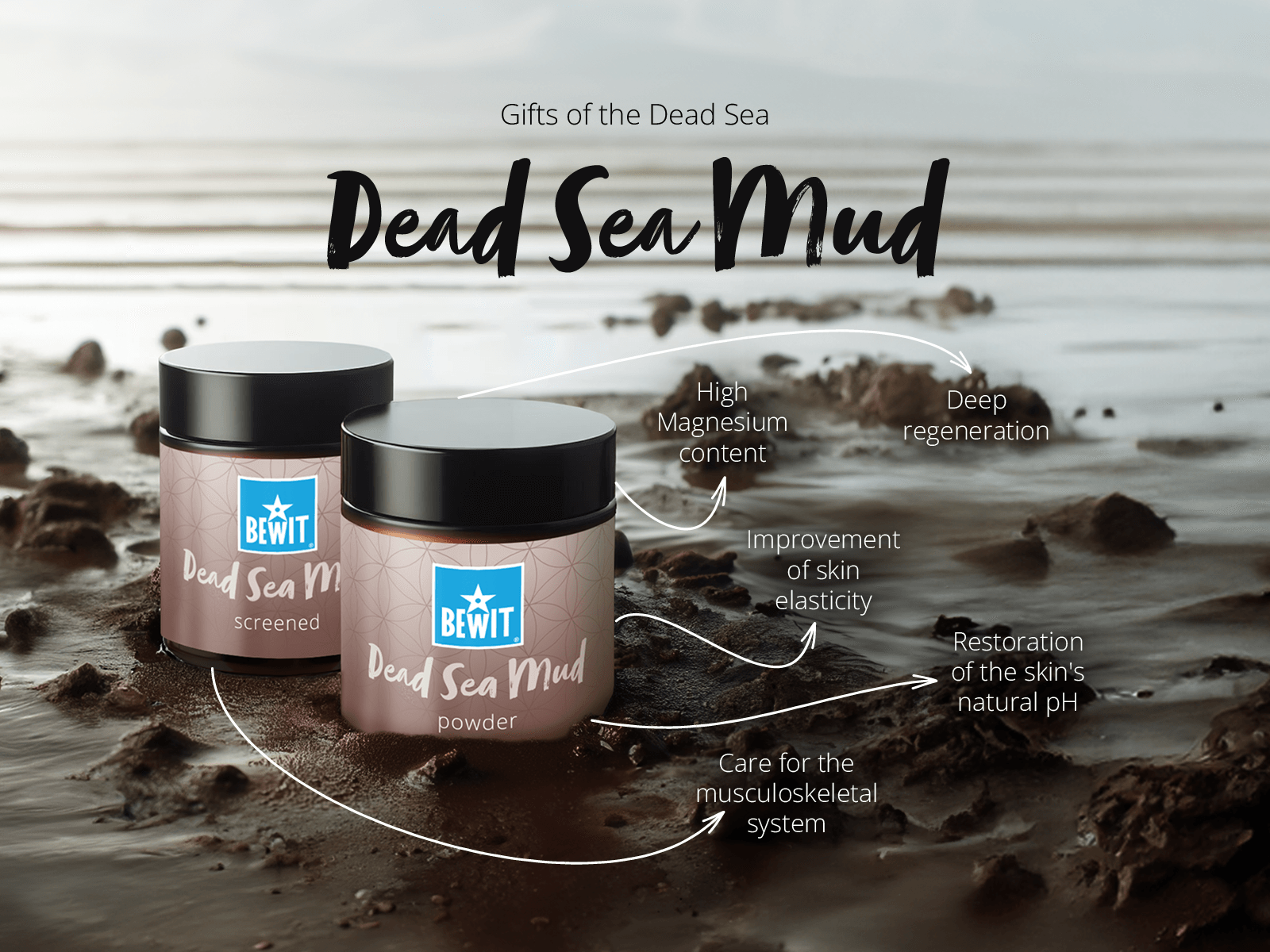 BEWIT Dead Sea mud, paste - Holistic cosmetics - 6