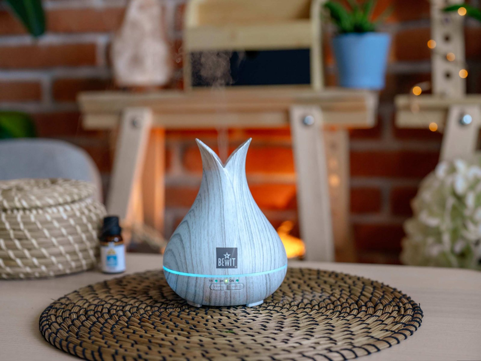 BEWIT Aroma diffuser CARAFE 150, white wood - Ultrasonic diffuser - 3
