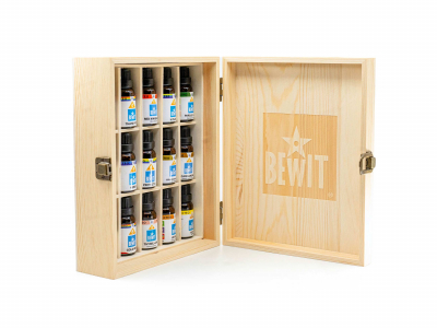 Caja de madera con 30 orificios para frascos de 5 y 15 ml - Suplemento - 2