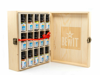 Caja de madera con 30 orificios para frascos de 5 y 15 ml - Suplemento - 3