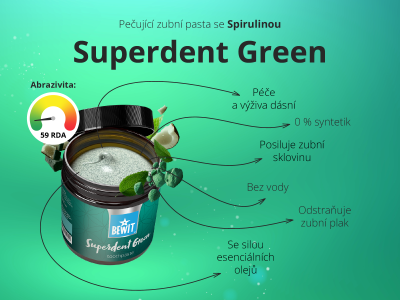 Superdent Green - Pečující zubní pasta se Spirulinou - 6