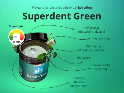 Superdent Green - Pielęgnacyjna pasta do zębów ze spiruliną - 6