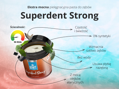 Superdent Strong - Bardzo silna pielęgnująca pasta do zębów - 2
