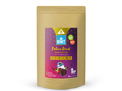 Bevanda proteica aronia con ribes nero, mirtillo e fragola con stevia, BIO - Integratore alimentare - 3