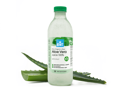 BEWIT Aloe vera juice with pulp, BIO RAW