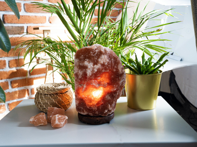 Soľná lampa Maroon Natural -  - 3