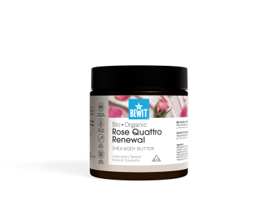 BEWIT Burro di Karité Rosa Quattro Rose Rinnovatore BIO