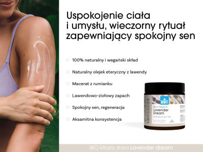 Masło shea do ciała z lawendą i rumiankiem Lavender Dream BIO - Kosmetyki holistyczne - 3