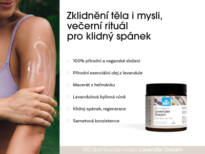 Bambucké tělové máslo s levandulí a heřmánkem Lavender Dream BIO - Holistická kosmetika - 3