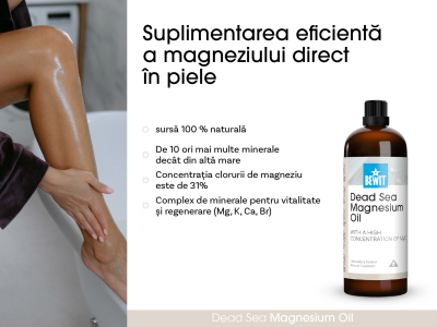 Ulei de magneziu din Marea Moartă cu concentrație ridicată de MgCl2 - Cosmetice holistice - 5
