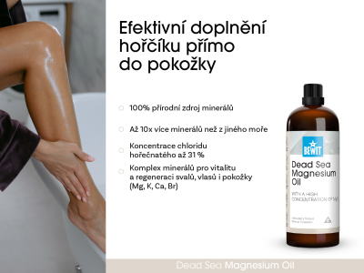 Hořčíkový olej z Mrtvého moře s vysokou koncentrací MgCl2 - Holistická kosmetika - 4