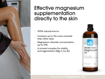Magnesium Oil from the Dead Sea with high concentration of MgCl2 - Holistic cosmetics - 5