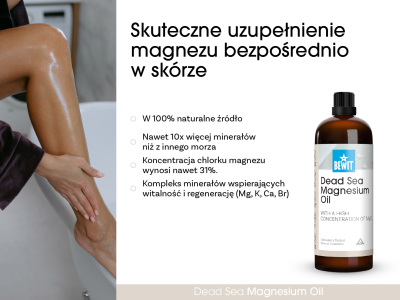 Olejek magnezowy z Morza Martwego o wysokim stężeniu MgCl2 - Kosmetyki holistyczne - 4