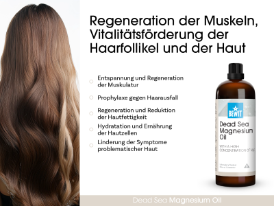 Magnesiumöl aus dem Toten Meer mit hoher Konzentration an MgCl2 - Holistische Kosmetik - 4