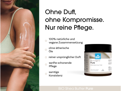 Shea-Körperbutter Pure, BIO - Holistische Kosmetik - 3