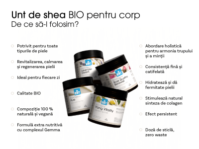 Unt de shea organic cu lavandă și mușețel pentru corp Lavender Dream BIO - Cosmetice holistice - 4