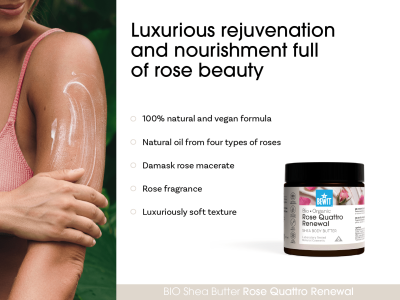 Quattro Rose Renewal Organic Shea Body Butter - Holistic Cosmetics - 5