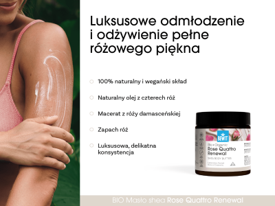 Różane masło shea do ciała Quattro Rose Renewal BIO - Kosmetyki holistyczne - 5