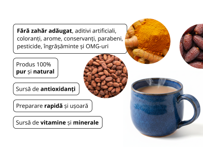 Golden cocoa, BIO - Băutură instant sub formă de pudră - 3