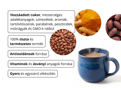 Golden cocoa, BIO - Azonnal oldódó italpor - 3