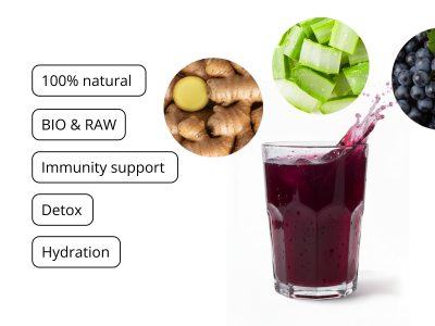 Aloe Vera Immunity Gel with Pulp, BIO Raw - Food Supplement - 4